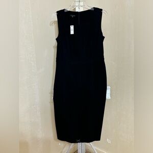 Talbots Elegant Black Sleeveless Sheath Dress Sz 6
